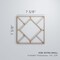 Ekena Millwork Extra Small Hudson Decorative Fretwork Wood Wall Panels, Wood, 7 3/8"W x 7 3/8"H x 3/8"T WALW08X08X0375HSNMF - alternate 2